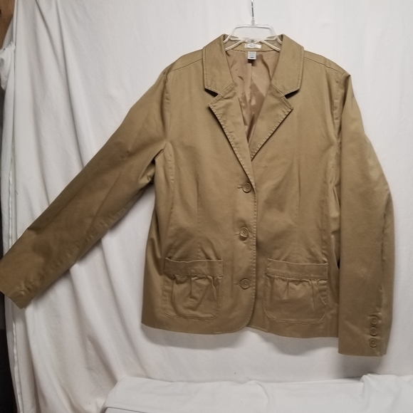 Old Navy Jackets & Blazers - Old Navy XXL Tan L/S Stretch Blazer